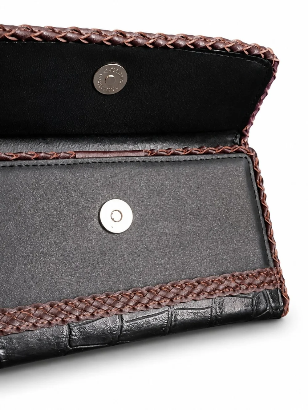 Bifold Wallet with Heart Concho - Brown/Black